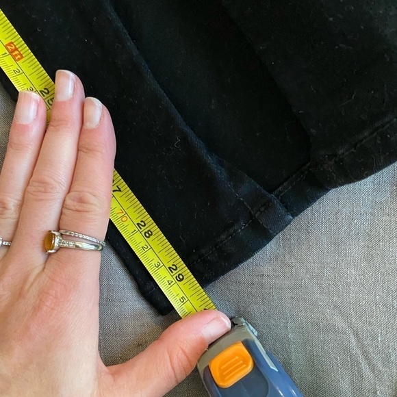 Free People We the Free Women’s Slit Jeans Black High Waisted Size 29 - Picture 6 of 9